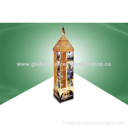 Fashionable corrugated display stand, earphone/customized sizes/designs available/supermarket shelve